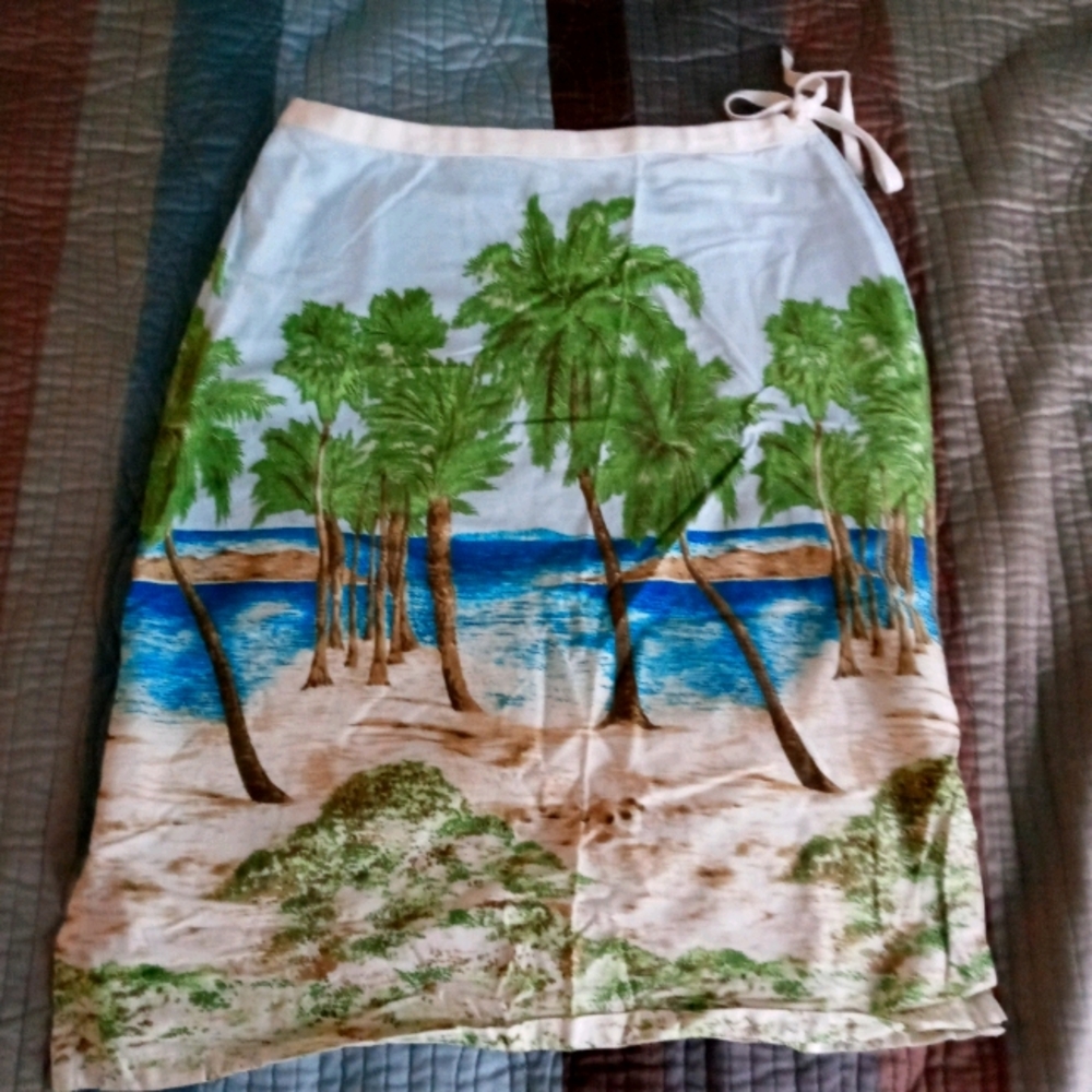 Palm Tree 🌴 skirt . Liz Claiborne . Super chic